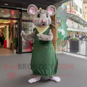 Olive Rat mascotte kostuum...