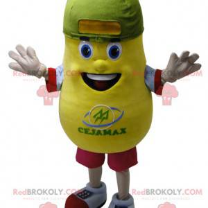 Mascotte gigante della patata gialla. Mascotte di patate -