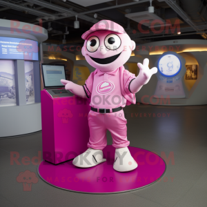 Roze Gyro mascotte kostuum...