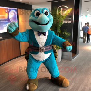 Teal Turtle mascotte...