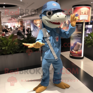 nan Dimorphodon mascot costume character dressed with a Flare Jeans and Berets