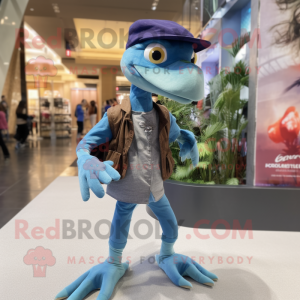 nan Dimorphodon mascot costume character dressed with a Flare Jeans and Berets