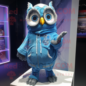 Blue Owl mascotte kostuum...