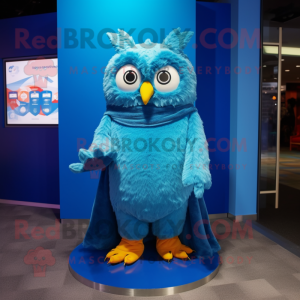 Blue Owl mascotte kostuum...