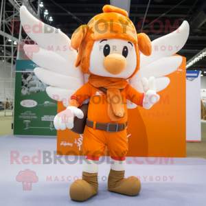 Oransje Cupid maskot drakt...