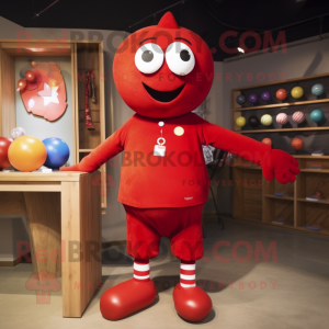 Red Juggle mascotte kostuum...