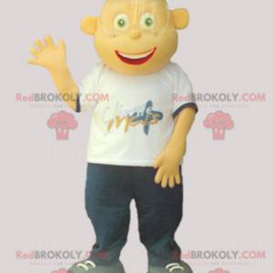 Jovem mascote adolescente muito sorridente - Redbrokoly.com