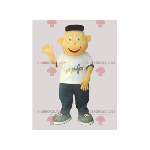 Zeer glimlachende jonge man tienermascotte - Redbrokoly.com