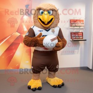 Brown Bald Eagle mascotte...