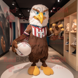 Brun Bald Eagle maskot...