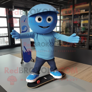 Blauer Skateboard...