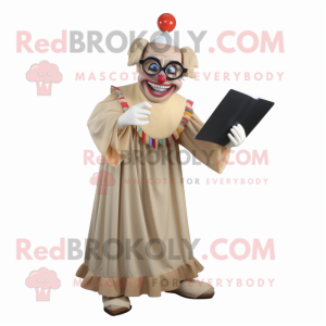 Tan Evil Clown mascotte...