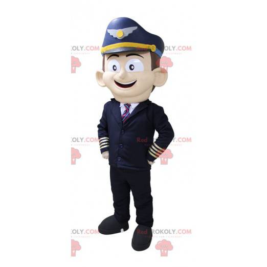Flugzeugpilot Maskottchen. Airline Pilot Maskottchen -