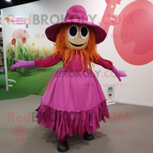 Magenta Scarecrow mascotte...