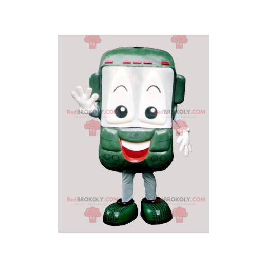 Grünes und lächelndes Handy-Maskottchen - Redbrokoly.com