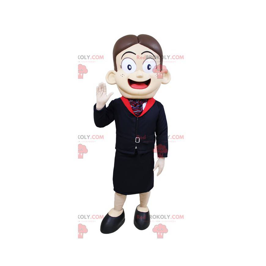 Very smiling stewardess mascot - Redbrokoly.com Very smiling stewardess mascot - Redbrokoly.com