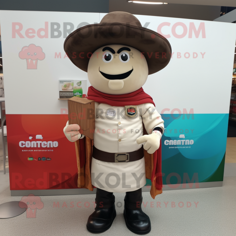 Cream Fajitas mascot costume character dressed with a Leather Jacket and Hats Cream Fajitas mascot costume character dressed with a Leather Jacket and Hats