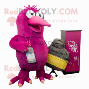 Magenta Kiwi mascotte...