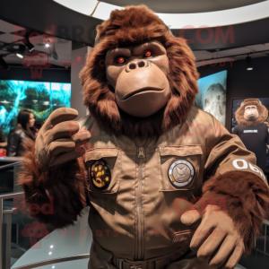 Brown Gorilla mascotte...