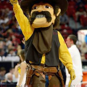 Mustached cowboy mascot - Redbrokoly.com