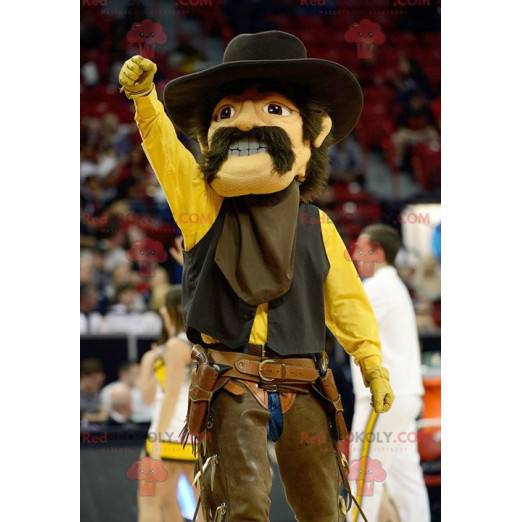 Mascotte del cowboy baffuto - Redbrokoly.com