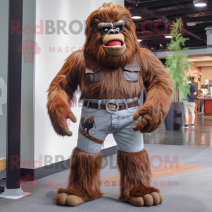 Brown Sasquatch mascotte...