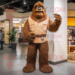 Brown Sasquatch mascotte...