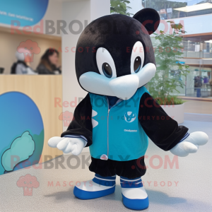 Cyan Killer Whale mascotte...