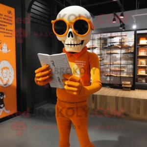 Orange Skull mascotte...