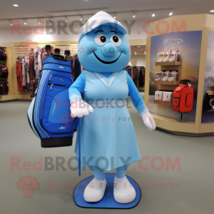 Sky Blue Golf Bag mascotte...