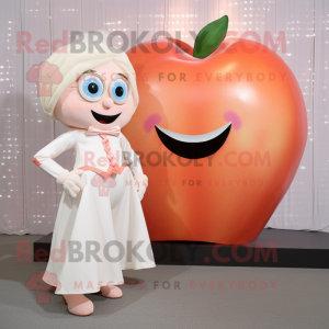 Peach Superhelte maskot...