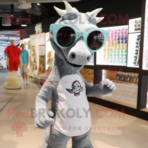 Gray Sea Horse mascotte...