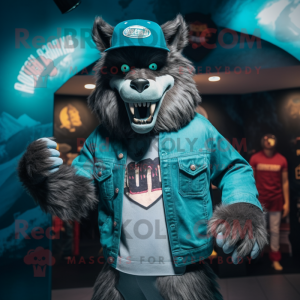 Teal Werewolf mascotte...