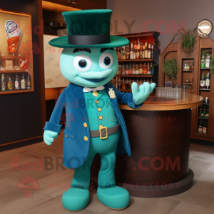 Teal Green Beer mascotte...