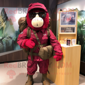 Maroon Soldier maskot...