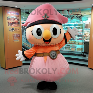 Peach Pirate maskot kostume...