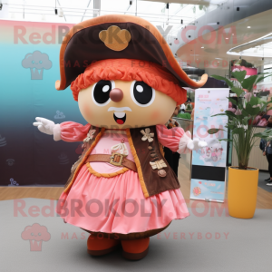 Peach Pirate maskot kostym...