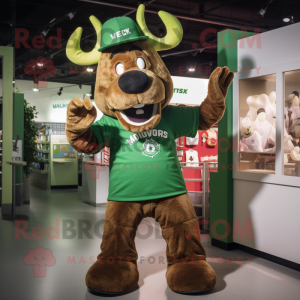 Green Moose mascotte...