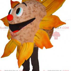 Mascotte de soleil géant très souriant - Redbrokoly.com