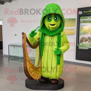 Lime Green Celtic Harp...