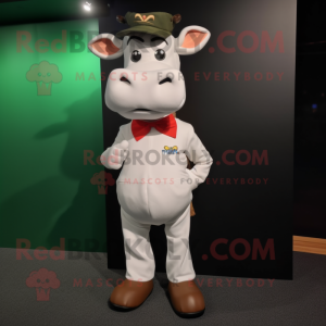 White Jersey Cow mascotte...