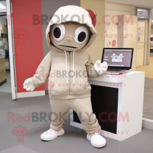Beige Computer maskot...
