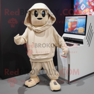 Beige Computer maskot...