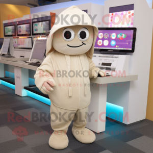 Beige Computer maskot...