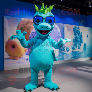 Cyan Dragon mascotte...