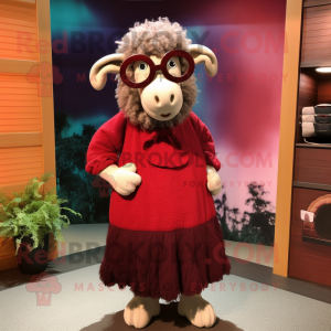 Maroon Merino Sheep...