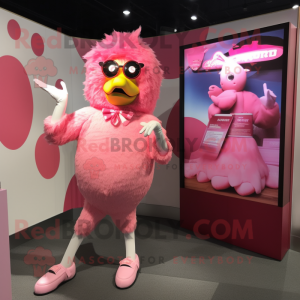 Pink Fried Chicken mascotte...