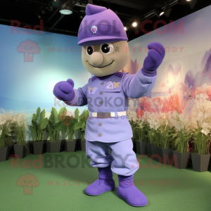 Lavendel soldat maskot...