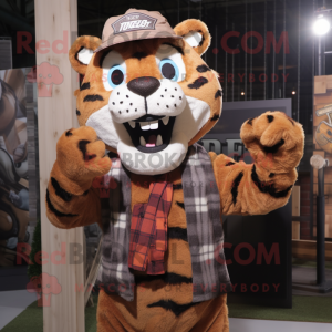 Brown Tiger mascotte...