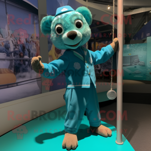 Personagem de mascote Teal...